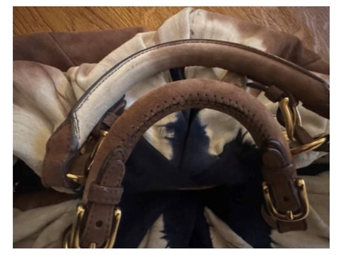 Miu Miu Borsa tote in camoscio tie-dye - vista 5