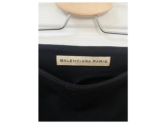 Falda Balenciaga Negra de Viscosa Talla 36 Negro - vista 3
