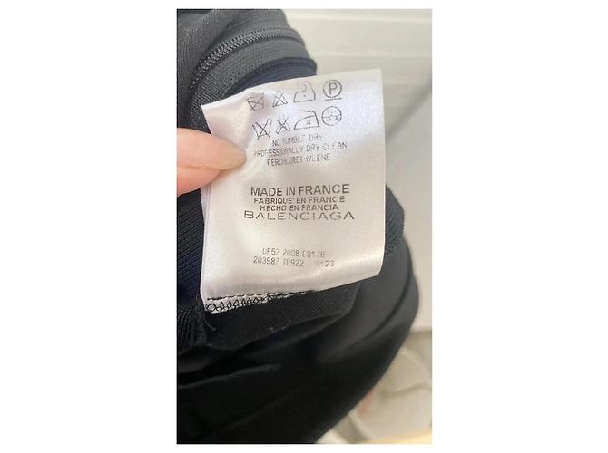 Falda Balenciaga Negra de Viscosa Talla 36 Negro - vista 5