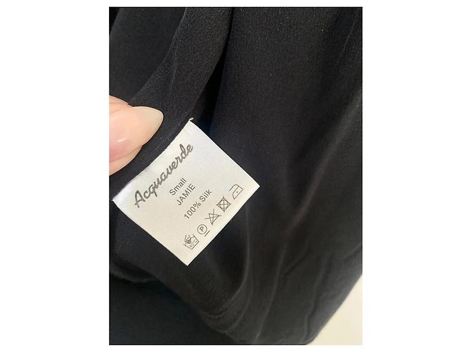 Giacca Bomber Aquaverde in Seta Nero e Bianco - vista 6