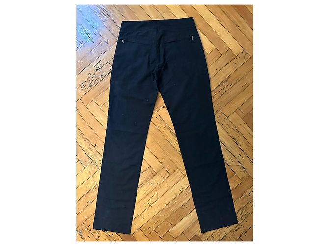 Dirk Bikkenbergs Dirk Bikkembergs 00er Vintage Freizeit-Baumwollhose Schwarz - Ansicht 2