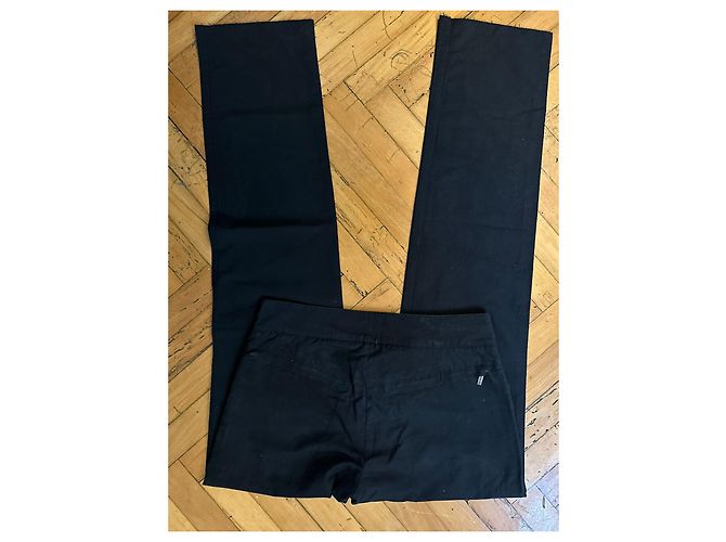 Dirk Bikkenbergs Dirk Bikkembergs 00er Vintage Freizeit-Baumwollhose Schwarz - Ansicht 4