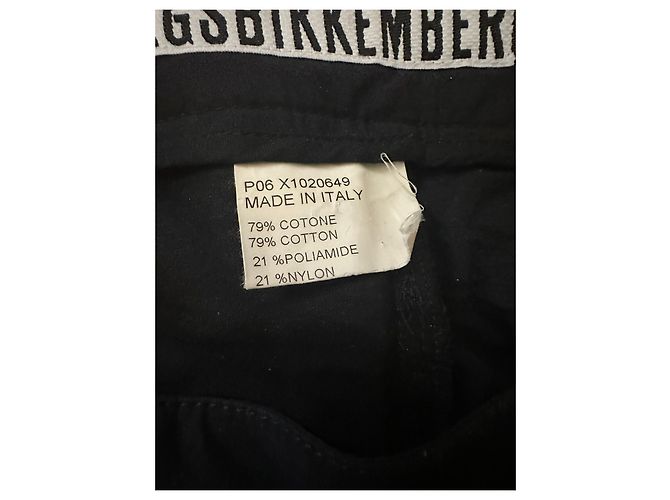 Dirk Bikkenbergs Dirk Bikkembergs 00er Vintage Freizeit-Baumwollhose Schwarz - Ansicht 7