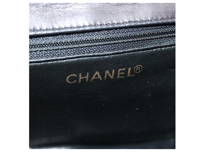 CHANEL Matelassé Turn Lock Gürteltasche Lammleder Schwarz CC Auth yk11590 - Ansicht 14