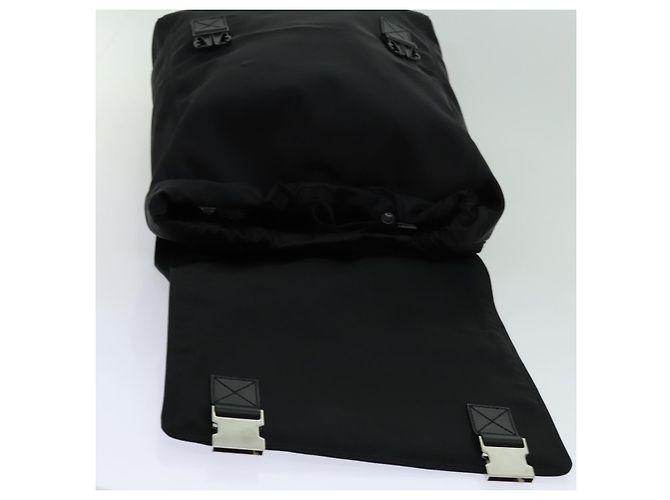 GUCCI Web Sherry Line Rucksack Nylon Schwarz Grün Rot 246407 Auth bs13331 - Ansicht 17
