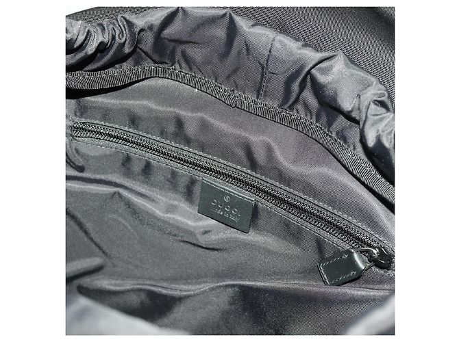 GUCCI Web Sherry Line Rucksack Nylon Schwarz Grün Rot 246407 Auth bs13331 - Ansicht 18