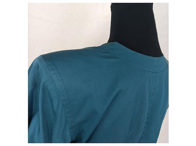 Yves Saint Laurent Giacca verde petrolio vintage YSL Blu - vista 6