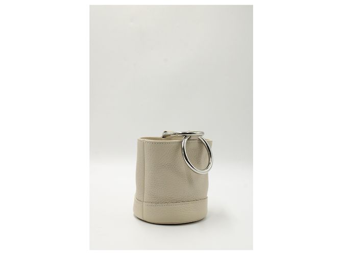 Bonsai di Simon Miller 15 Borsa a Secchiello in Pelle Bianca Bianco - vista 10