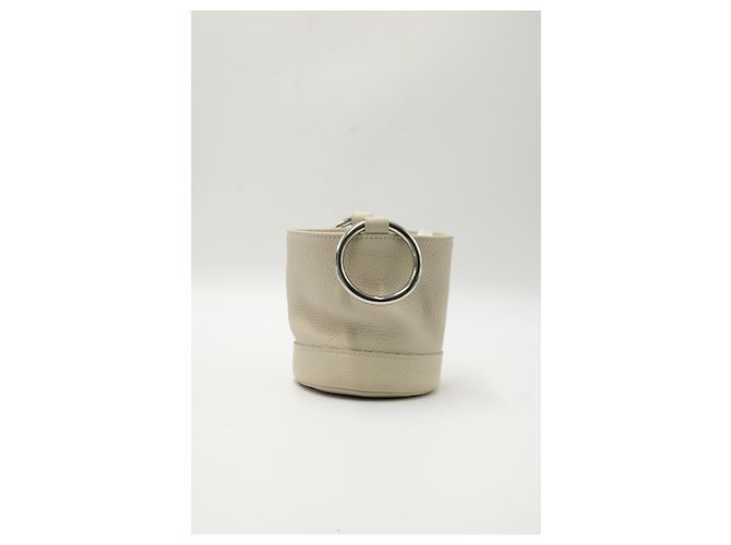 Bonsai di Simon Miller 15 Borsa a Secchiello in Pelle Bianca Bianco - vista 12