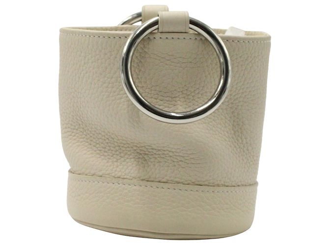 Bonsai di Simon Miller 15 Borsa a Secchiello in Pelle Bianca Bianco - vista 5