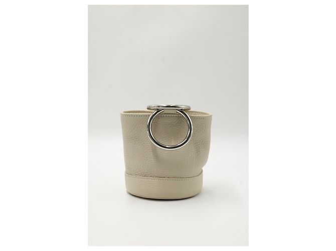 Bonsai di Simon Miller 15 Borsa a Secchiello in Pelle Bianca Bianco - vista 9