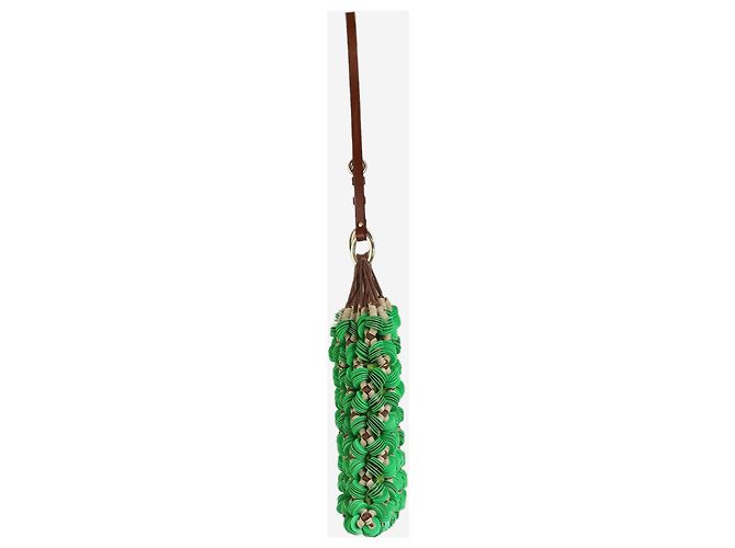 Jamin Puech Borsa a tracolla verde in paillettes - vista 4