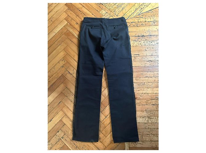 Helmut Lang AW1997 Jeans en chiffon negro - vista 2