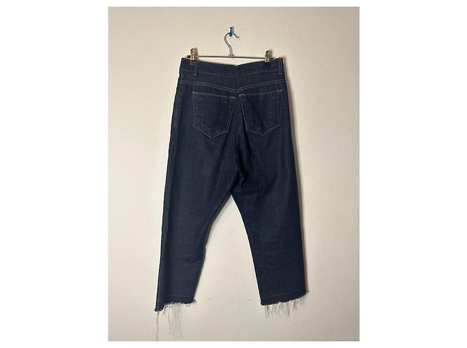 Rick Owens Pre-Loved Astair Jeans en algodón talla 26 Azul oscuro - vista 2