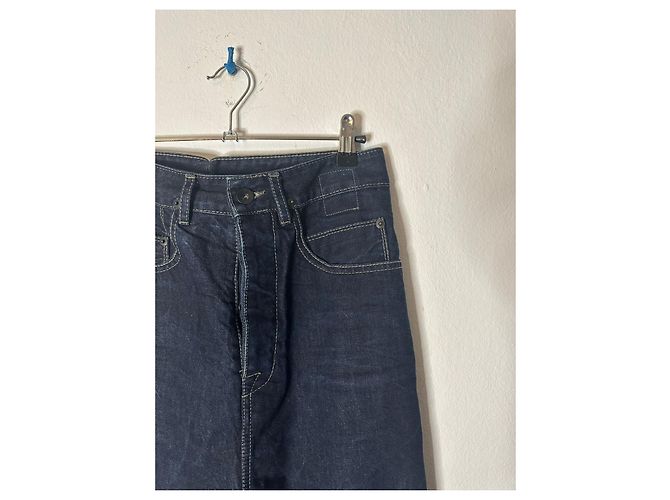 Rick Owens Pre-Loved Astair Jeans en algodón talla 26 Azul oscuro - vista 4