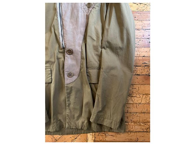 Dirk Bikkenbergs Giacca marrone chiaro con zip di Dirk Bikkembergs - vista 3