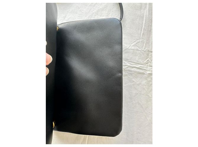 Céline bolsa pequena Celine Trio em pele de cordeiro lisa - vista 11