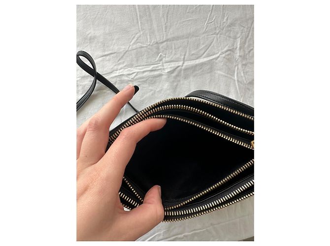 Céline bolsa pequena Celine Trio em pele de cordeiro lisa - vista 8