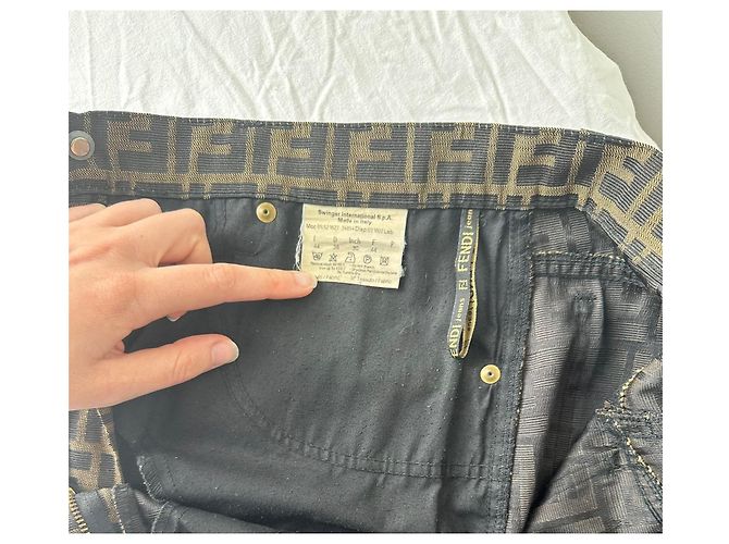 Fendi Jeans Zucca Monogram Rock Braun - Ansicht 14