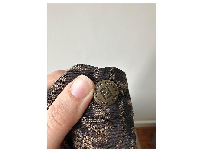 Fendi Jeans Zucca Monogram Rock Braun - Ansicht 16
