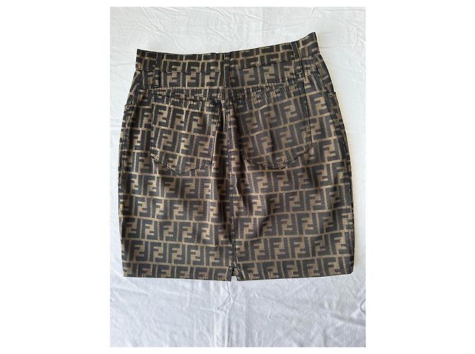 Fendi Jeans Zucca Monogram Rock Braun - Ansicht 5