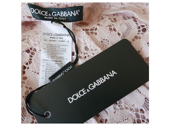 Dolce & Gabbana Rosa Spitzenkleid Pink - Ansicht 5