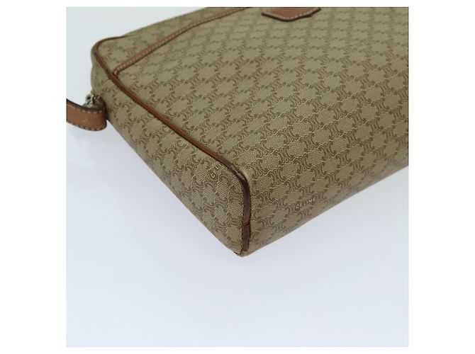 Céline CELINE Pochette in tela macadam Beige Auth yk11631 - vista 14