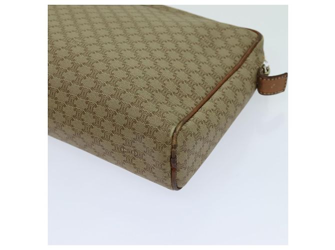 Céline CELINE Pochette in tela macadam Beige Auth yk11631 - vista 15