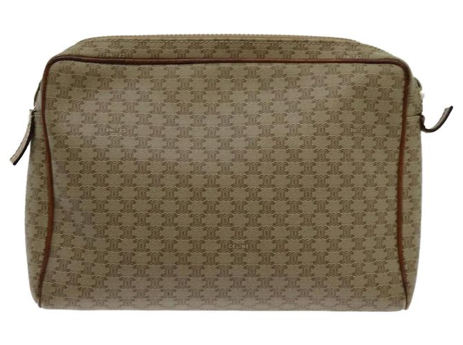 Céline CELINE Pochette in tela macadam Beige Auth yk11631 - vista 2