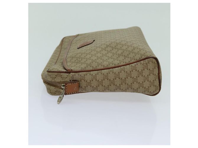Céline CELINE Pochette in tela macadam Beige Auth yk11631 - vista 4