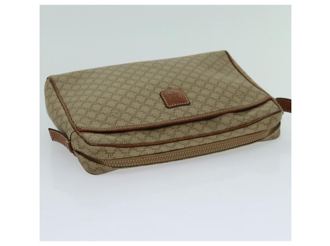 Céline CELINE Pochette in tela macadam Beige Auth yk11631 - vista 5
