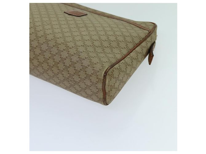 Céline CELINE Pochette in tela macadam Beige Auth yk11631 - vista 7