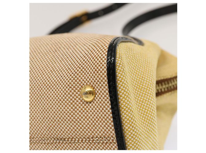 FENDI Borsa a Mano Tela 2modo Beige Auth 70343 - vista 14