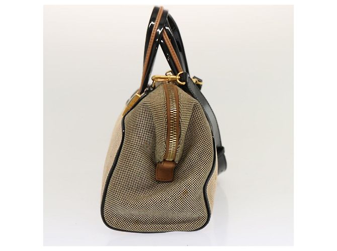 FENDI Borsa a Mano Tela 2modo Beige Auth 70343 - vista 4