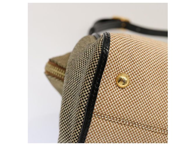 FENDI Borsa a Mano Tela 2modo Beige Auth 70343 - vista 8