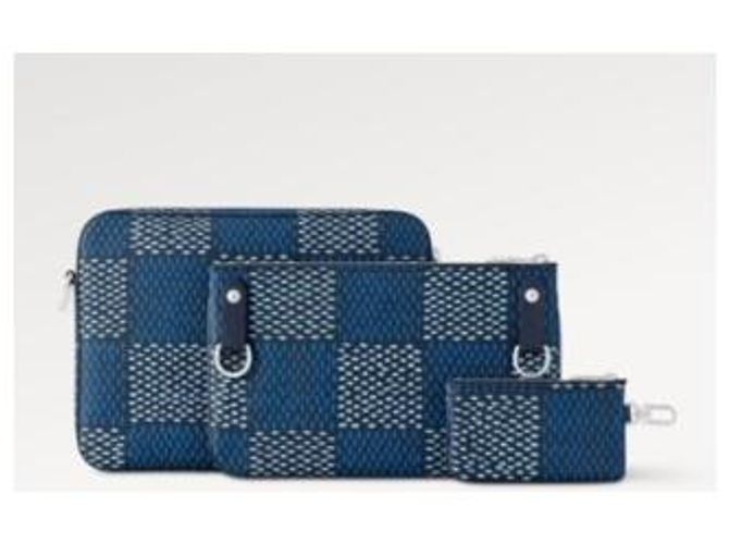 Louis Vuitton Borsa LV Trio Damier Giant nuova Blu - vista 3