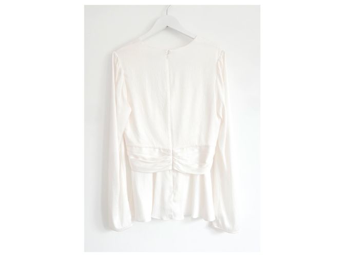 Blusa de seda texturizada de Diane Von Furstenberg Crudo - vista 4