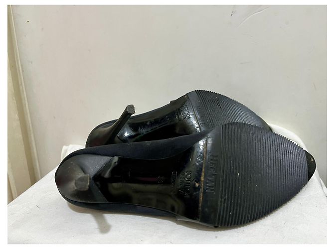 Bottega Veneta Tacchi a spillo neri in raso Nero - vista 5