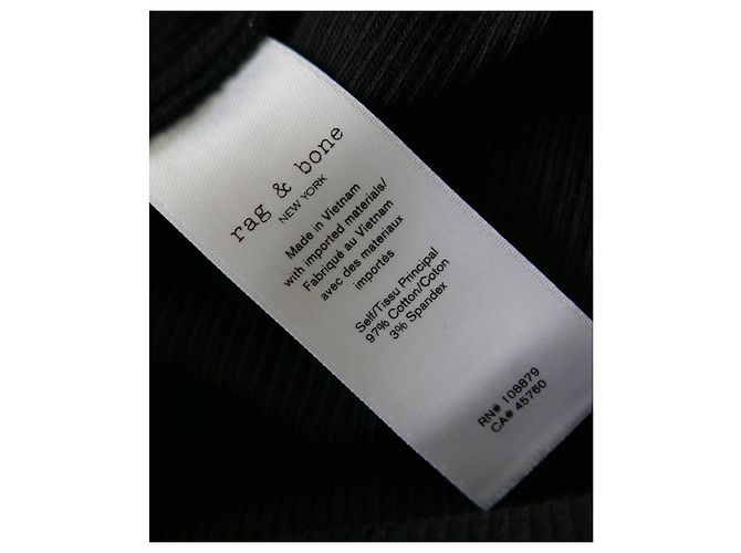 Rag & Bone Laila Zip-Kleid Schwarz - Ansicht 10