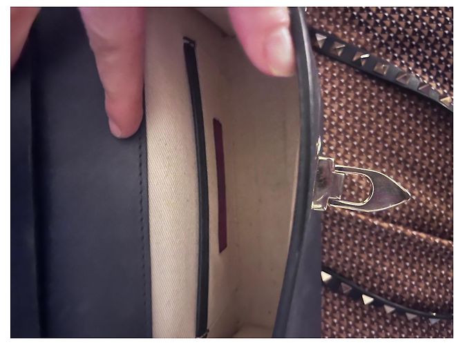 Valentino Garavani Borsa Valentino rockstuds Blu navy - vista 4