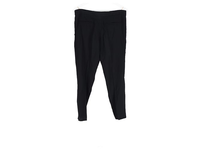 Pantalones Chloé de pernera recta en lana negra Negro - vista 5