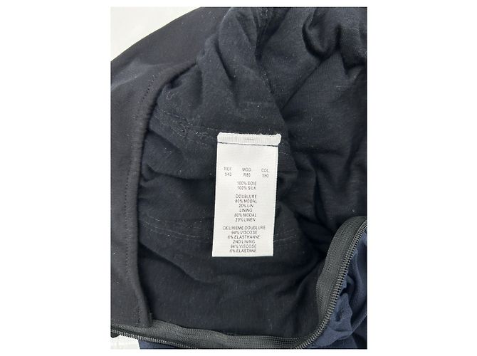 Carven Kleider T.FR 38 Seide Schwarz - Ansicht 6