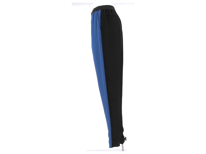 Céline Pantalones Celine T.FR 36 Seda Azul - vista 4