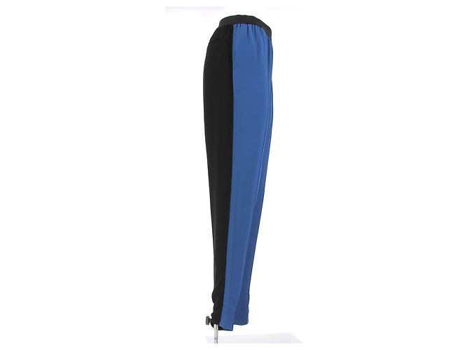 Céline Pantalones Celine T.FR 36 Seda Azul - vista 5