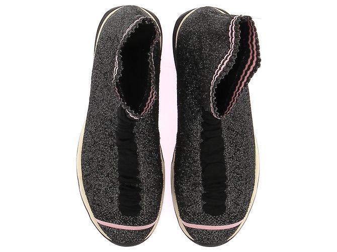 Fendi Sneaker T.EU 38 Stoff Silber - Ansicht 7