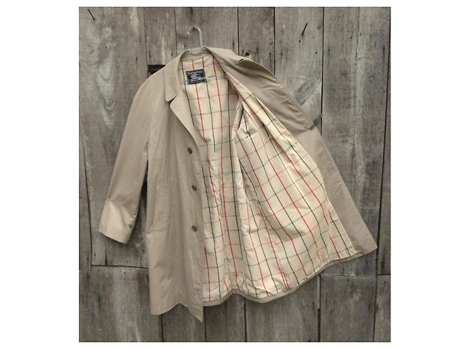 Impermeabile Burberry Beige in Gabardine di Cotone - vista 4