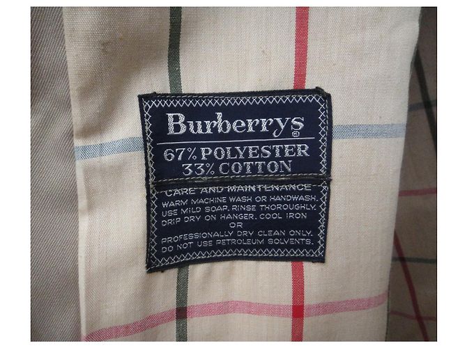Impermeabile Burberry Beige in Gabardine di Cotone - vista 6