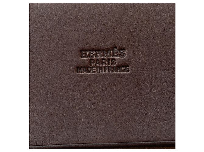 Hermès Hermes Brown Vibrato Herbag Cabas PM Marrone - vista 6