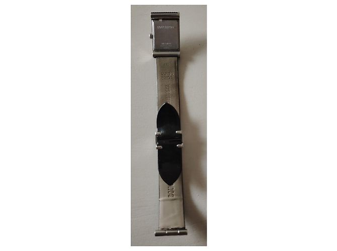 Boucheron Reflection Uhr silber Leder - Ansicht 2