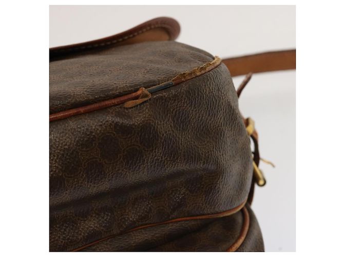Céline CELINE Borsa a tracolla in tela macadam PVC marrone Auth 70829 - vista 10